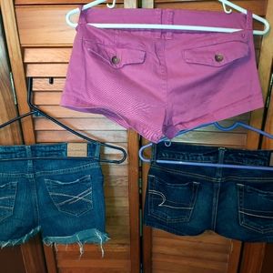 American Eagle & AEROPOSTALE Mini Shorts Sz 00